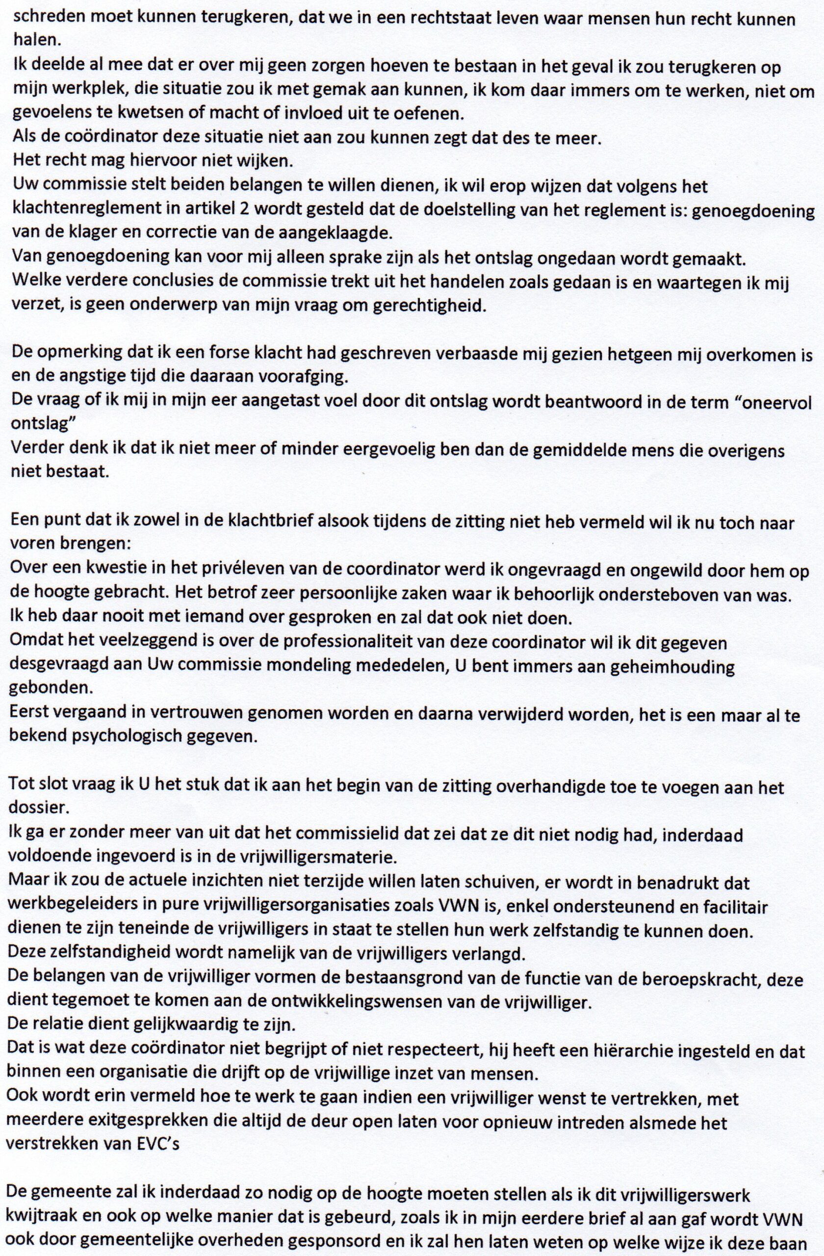 derde brief regionale klachtencommissie blz5